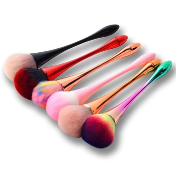 Nail Art Dust Brush Soft and Fluffy Rose Head Brush Not Shed Hair Strong Cleaning Ability Multi-Color