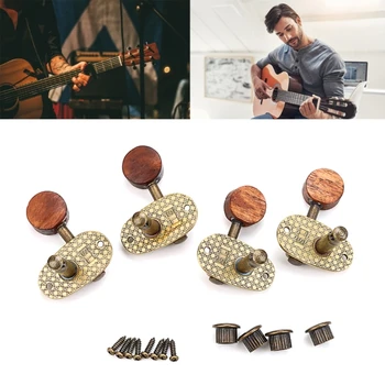 Guitar Tunings Keys Бронзово покритие Единична дупка тунинг колчета за класически китари