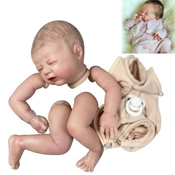 19Inch Одеса вече боядисани прероден кукла комплект с кърпа тяло 3D боядисани кожата мухъл високо качество ръчно изработени кукла части