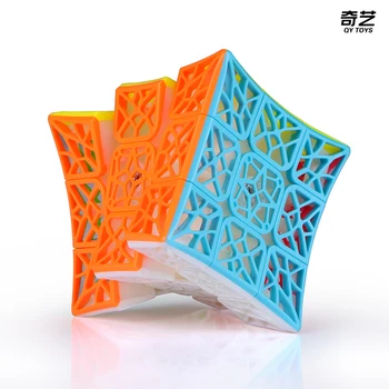 QiYi ДНК куб 3X3 магически куб равнина вдлъбнати без стикери Qiyi ДНК 3x3x3 Pyraminx Fidget играчка антистрес Qiyi пирамида