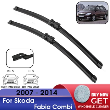 Чистачки за кола Предно стъкло Гумена чистачка за пълнене на предното стъкло за Skoda Fabia Combi 2007-2014 LHD / RHD 21 