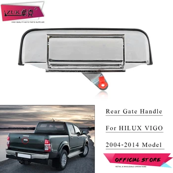 ZUK хромиране метал кола багажника капак опашка врата задна врата багажника отваряне дръжка за TOYOTA HILUX VIGO 2004-2014 OEM:69090-0K060