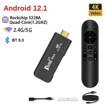 TV98 Смарт ТВ стик RK3228A Четириядрена поддръжка HD 4K видео 2.4 / 5.8G Media Player TV Box Андроид 7.1 1Г + 8Г 2Г + 16Г