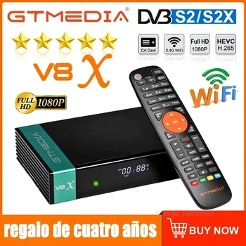 Gtmedia V8X DVB-S2X сателитен приемник, устройство същото като V8 nova / V8 чест, с вграден WIFI, 1080P, gtmedia V9 премиер v9 супер