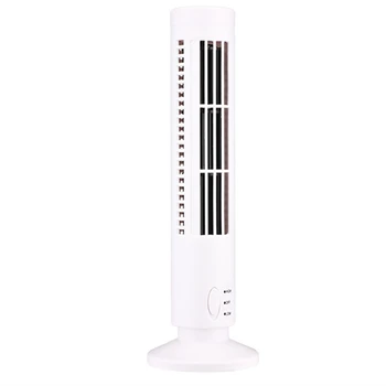 Нов USB кула вентилатор Bladeless фен кула електрически вентилатор мини вертикален климатик, Bladeless Постоянния вентилатор