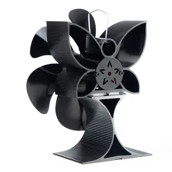 Xmas Logs Горелка Топлинно захранван вентилатор за камина Работна температура 50-350 °C Издръжлив енергоспестяващ многофункционален черен цвят алуминий