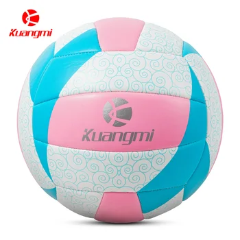 Kuangmi Размер 5 Нов стил волейбол машина зашити PVC мека кожа конкуренция обучение топки оборудване Възрастни