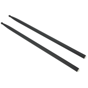 Професионални барабанни пръчки 5A въглеродни барабанни пръчки за начинаещи тъпи барабани, практикуващи отличително черно 10 пъти по-дълго от дървото