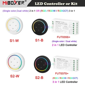 Miboxer RGB / RGBW / RGB + CCT 3in 1 2.4G Sunrise Remote Rainbow димер превключвател Едноцветен / CCT 2 в 1 LED лента лампа крушка контролер